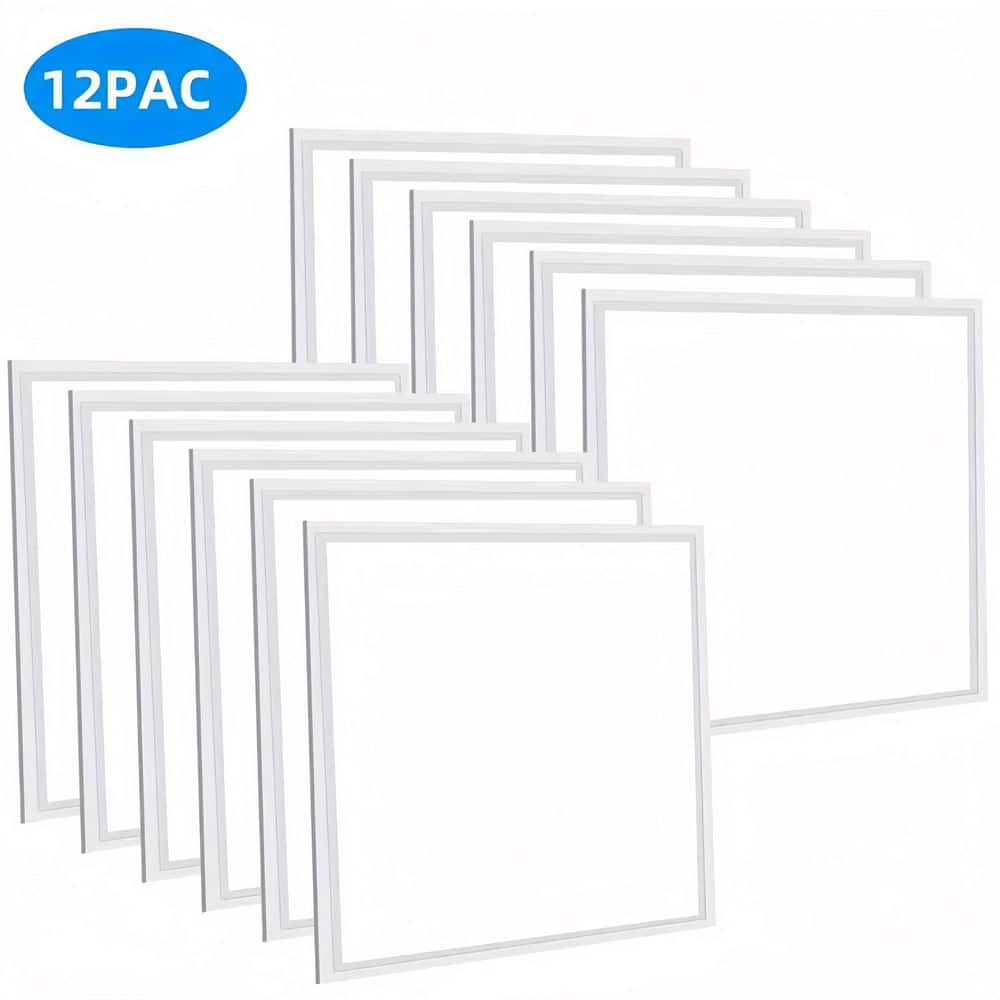 2 ft. x 2 ft. 5800 Lumens Integrated LED Panel Light, 5000K, 0-10v Dimmable, 100-277V, ETL Listed, 12-Pack price history on PriceWatchPro