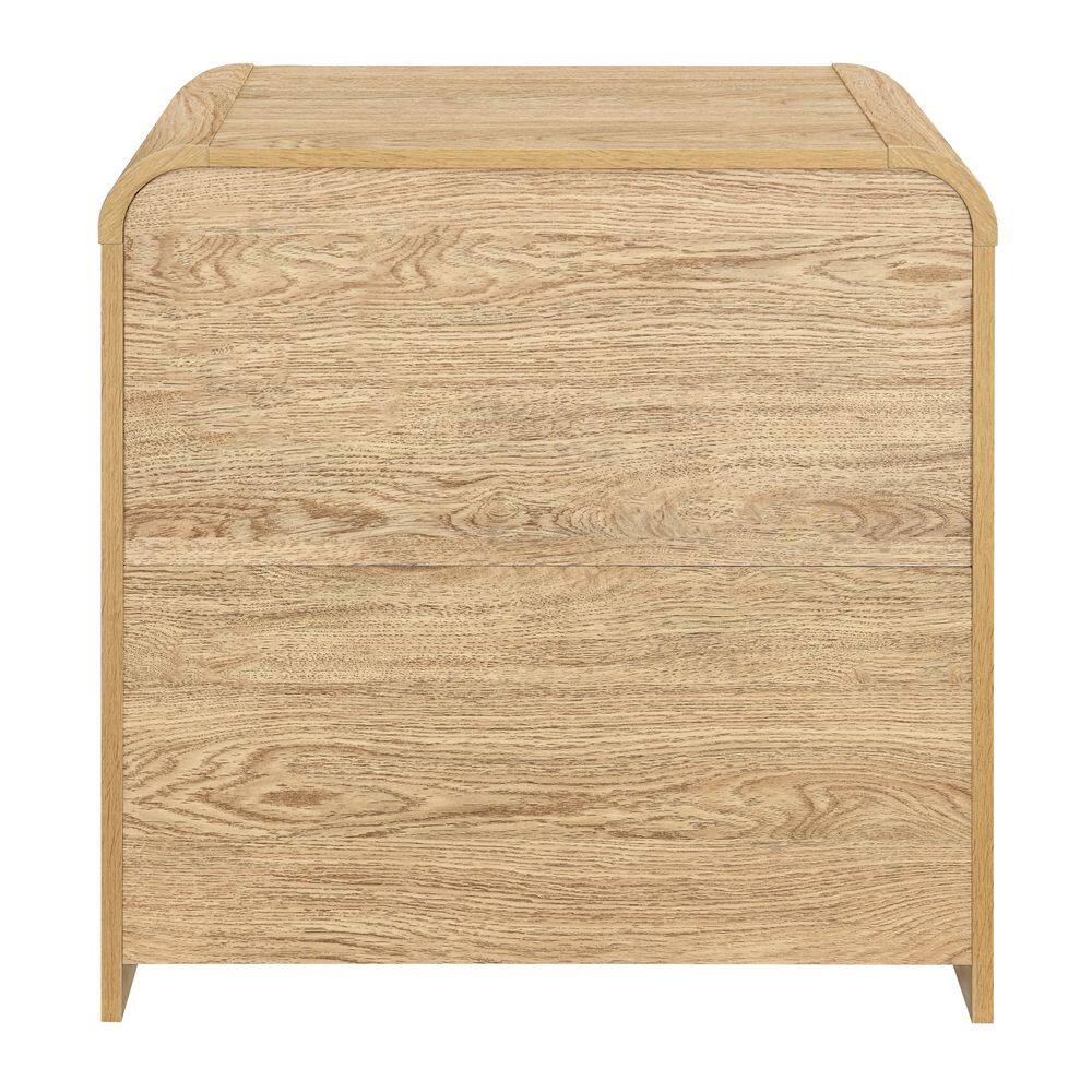 New Classic Furniture Mara 24 in. Walnut Rectangular Wood Top End Table with 2-Drawers - thumbnail 5