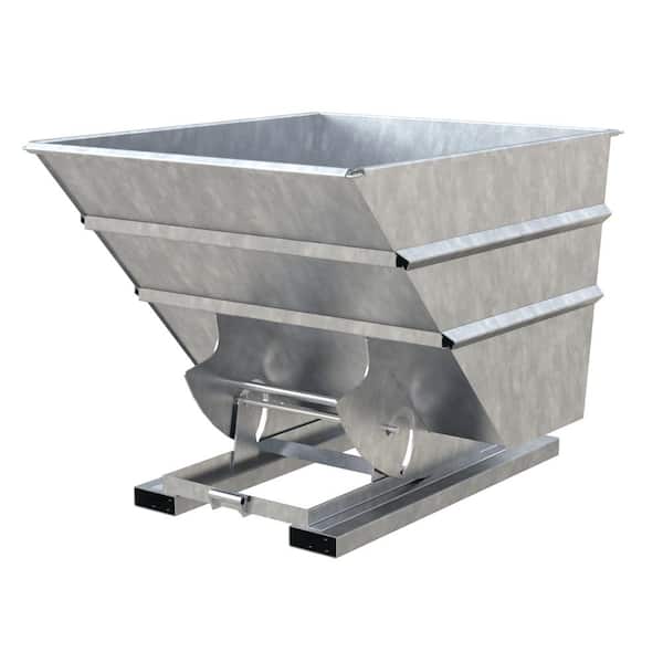 Vestil Hopper HD 2 cu. 6k Galv without Bump and Dump