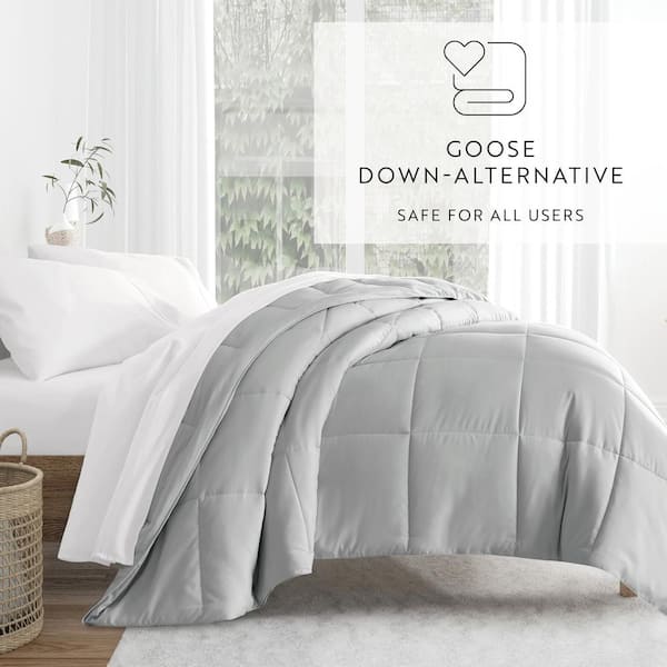 Fusion Goose Down Comforter Grey Queen