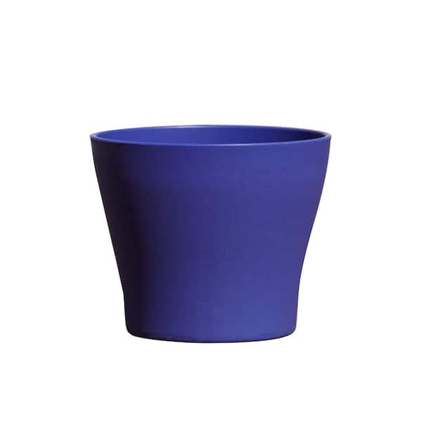 Vase 4 in. Ocean Blue Plastic Planter DP1717X-OB - The Home Depot