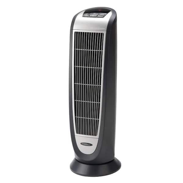 Lasko Tower 23 in. 1500-Watt Electric Ceramic Oscillating Space Heater with  Digital Display and Remote Control 5160 - The Home Depot