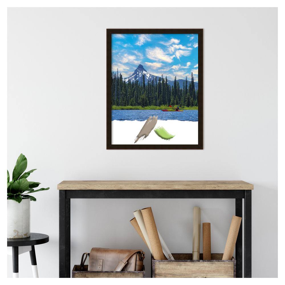 Espresso Brown Satin Wood Wall Picture Frame 30" x 24"
