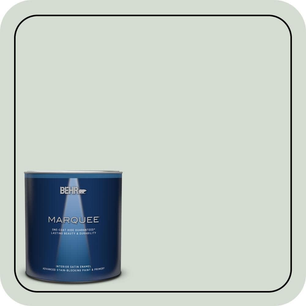 1 qt. #N400-1 Mountain Morn Satin Enamel Interior Paint & Primer product image for price tracking