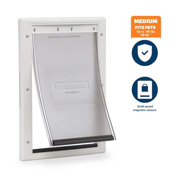 8-1/4 in. x 12-1/4 in. Medium Plastic Pet Door