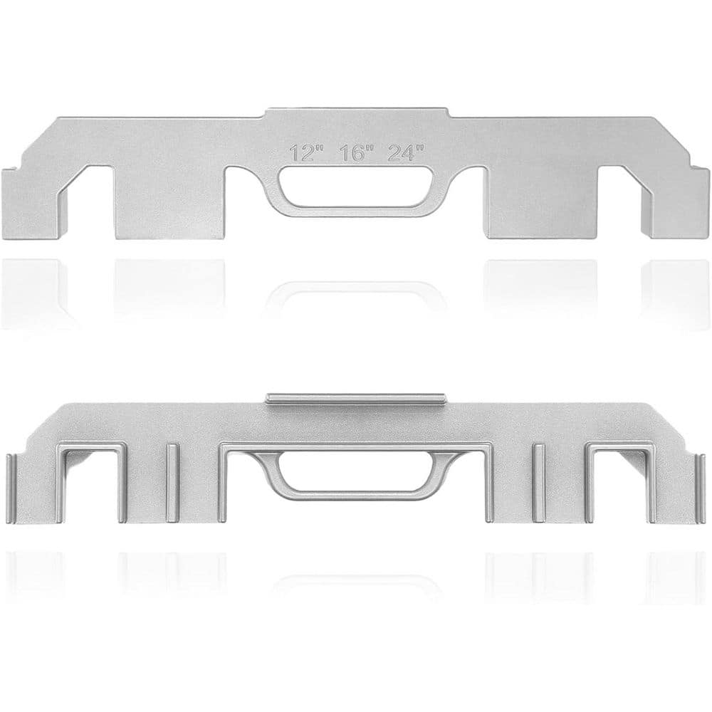 6-in-1 Cast Aluminum Adjustable Size On-Center Stud Layout Tool
