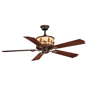 Yellowstone 56 in. Ceiling Fan in Burnished Bronze