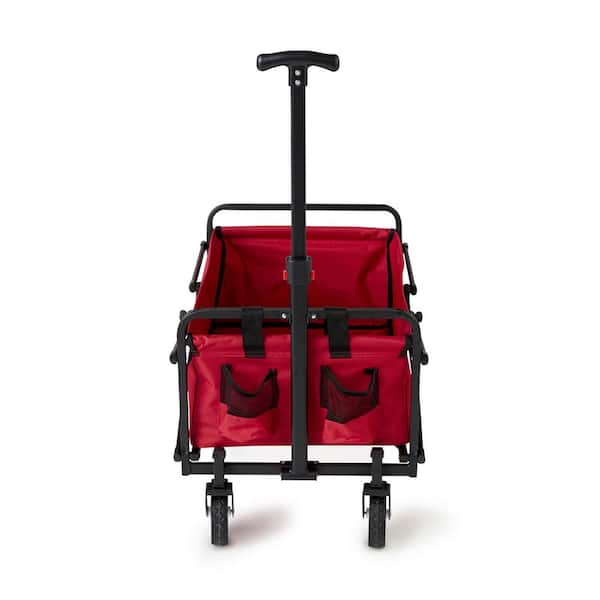 Sold Compact Folding Outdoor Utility Wagon - Red