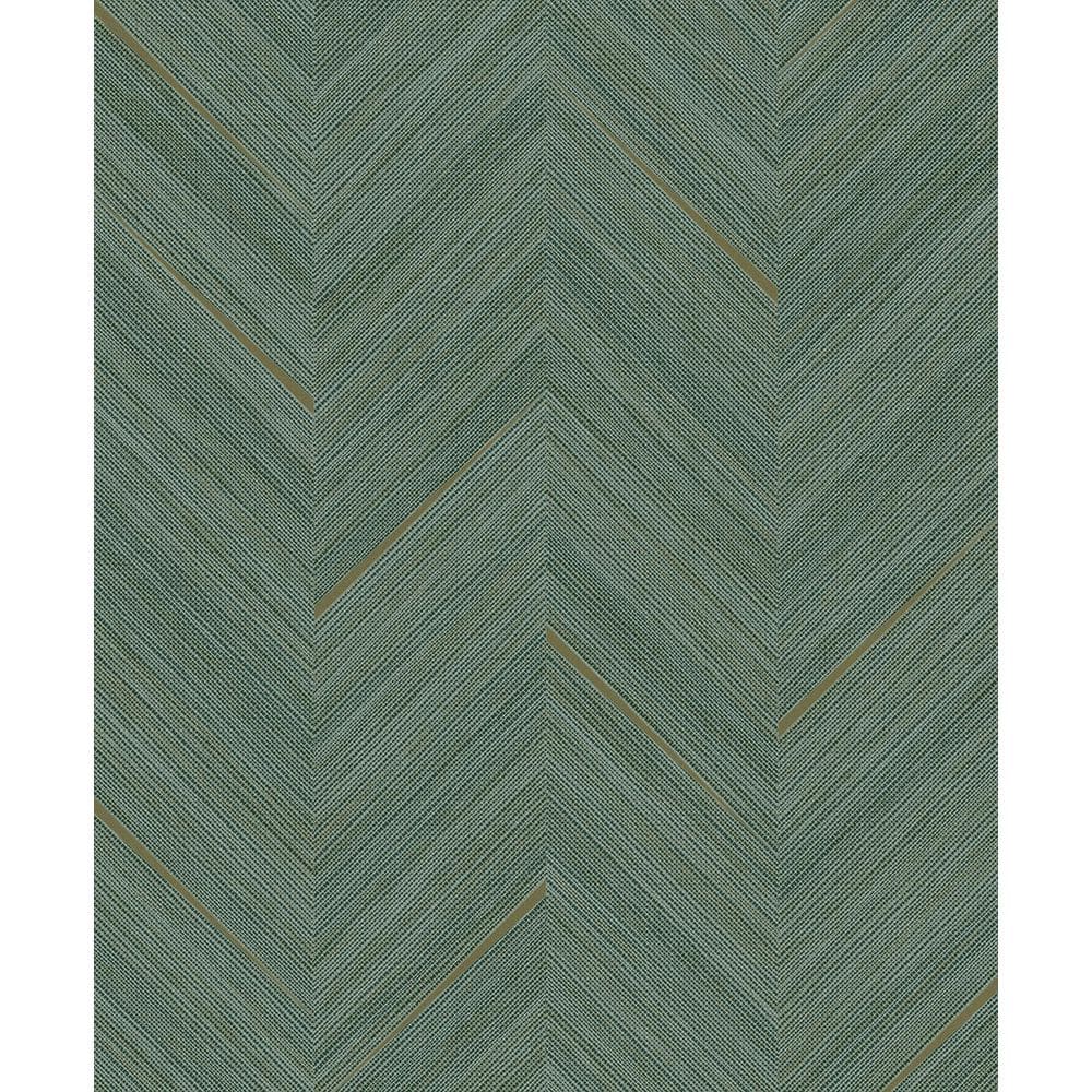 Seabrook Designs 57.5 sq. ft. Emerald and Metallic Gold Strand Non ...