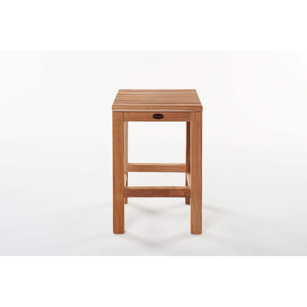 Sun 12" Teak Wood Shower Bench for Spa