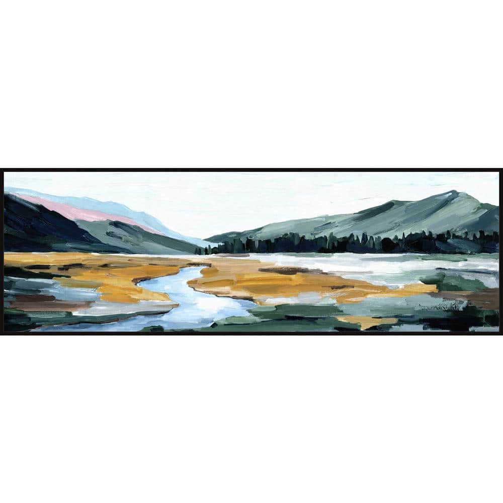  Figured'Art Paint by Numbers for Adults with Frame Moon  Reflection on The Lake 16x20 - Craft Art Painting DIY Kit Canvas Already  Stretched on a Wooden Frame