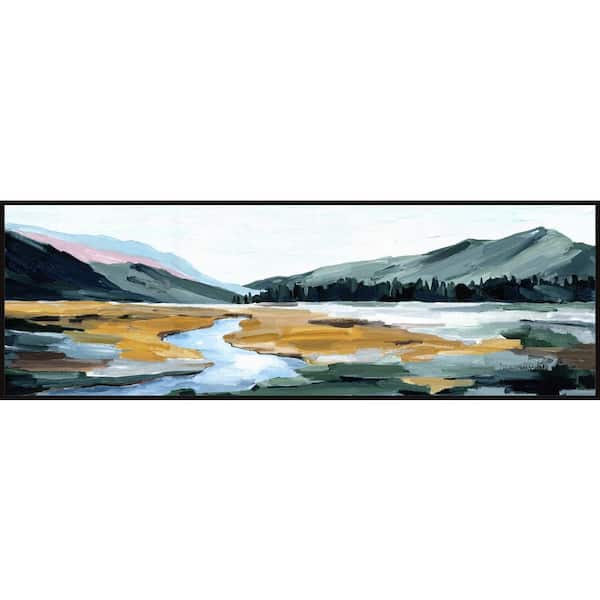 Unbranded "Sky Above, Earth below" by Marmont Hill Floater Framed Canvas Nature Art Print 10 in. x 30 in.