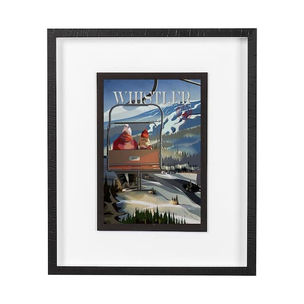 Whistler Go Series 1 Black Framed Wall Art 25.5 in. x 21.5 in.