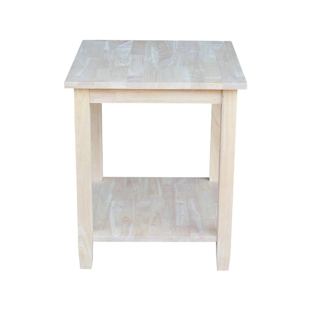 Keystone Unfinished End Table - thumbnail 2