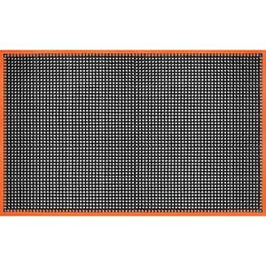 Safety Tru-Tread 4 Sided Black/Orange 40 in. x 64 in. Commercial Door Mat
