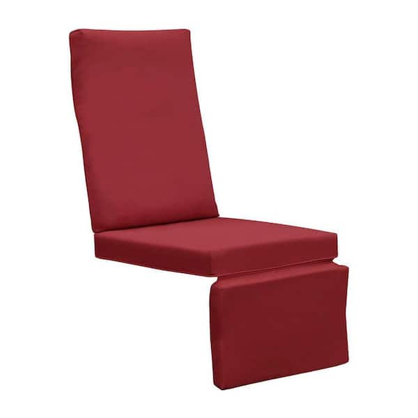 Lounge Chair [19. 7W x 26H] CushionGuard 3 in. Deep Seating Outdoor Replacement Cushion-Red Cush