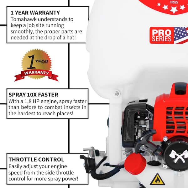 5 Gal. 450 PSI Gas Backpack Sprayer Pump with Irrigation Rod for Tree Root Protection Pesticide Fertilizer