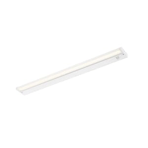 40 in. W x 1 in. H Hardwired White Integrated LED 5CCT Under Cabinet Light