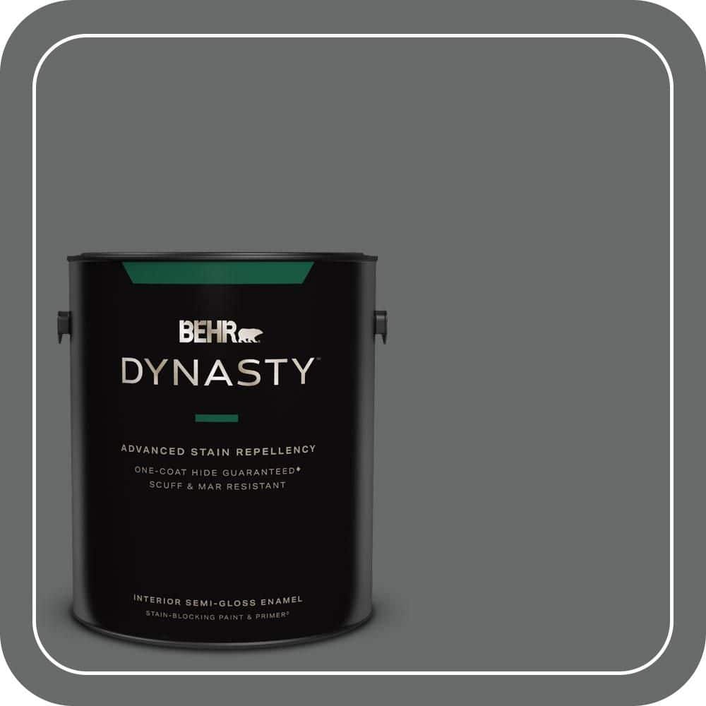 1 gal. #BXC-63 Molten Lead Semi-Gloss Enamel Interior Stain-Blocking Paint & Primer price history on PriceWatchPro