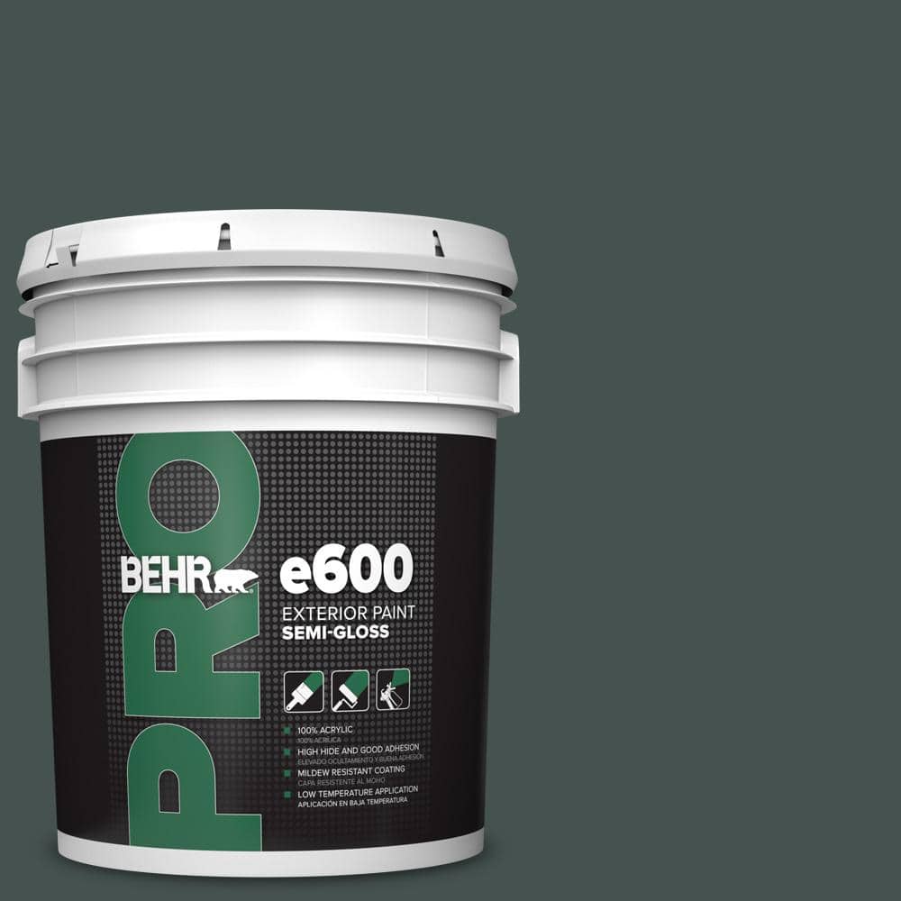 5 gal. #MQ6-44 Black Evergreen Semi-Gloss Exterior Paint price history on PriceWatchPro
