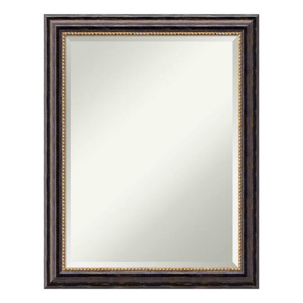 Amanti Art Tuscan 22 In W X 28 H Framed Rectangular Beveled Edge Bathroom Vanity Mirror Rustic Distressed Black Dsw4016450 The Home Depot Amanti Art Tuscan 22 In W X 28 H, Distressed Black Vanity Mirrors