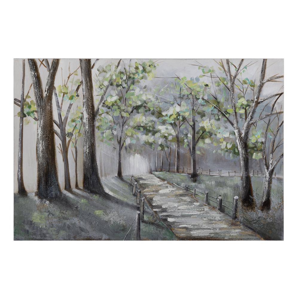 Yosemite Home Decor 'Lighted Path II' 47"Wx32"H Wall Art on Canvas