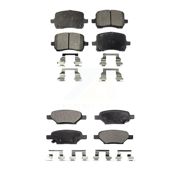 TEC Front Rear Ceramic Brake Pads Kit For Chevrolet Cobalt Malibu Saturn Ion HHR Pontiac G6 KTC-100022