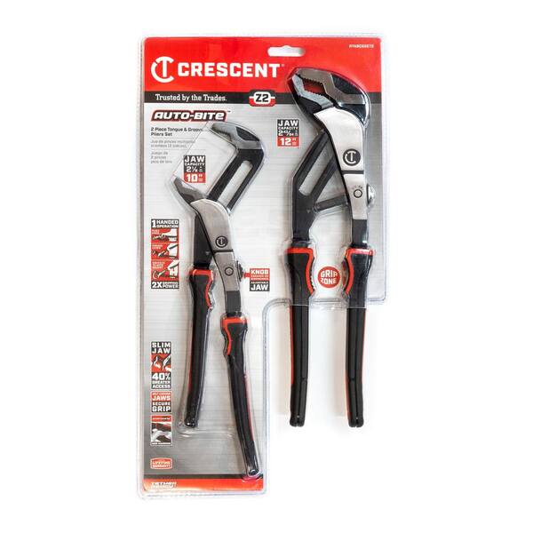 Crescent Z2 Auto-Bite Tongue and Groove Plier Set with Dual