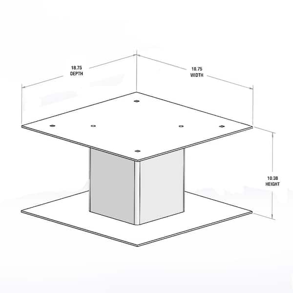 Deposit Vault with Pedestal in Black