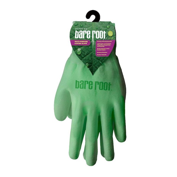 Ladies Polyurethane Coated Gloves, Nonslip Grip, Breathable
