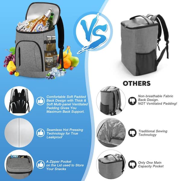 backpack that keeps back cool for travel hot weather Tortuga Pro 40L Black this backpack blends style and function to keep you effortlessly organized and comfortable on the go 30/45 Cans Insulated Cooler Backpack,