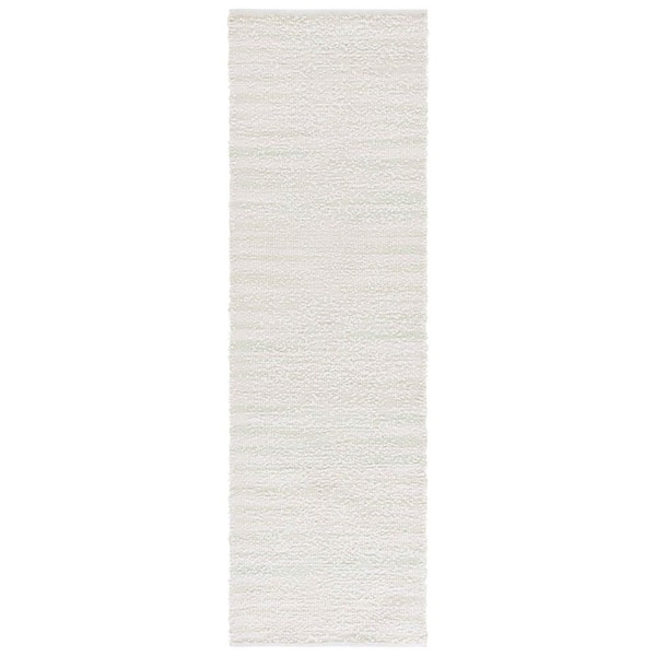 Renewal 2 ft. x 8 ft. Light Green/Ivory Abstract Striped Runner Rug
