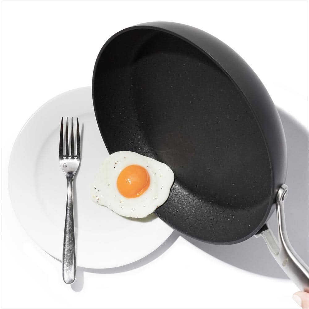 Black Aluminum 12-Inch Non-Stick Ceramic Frypan