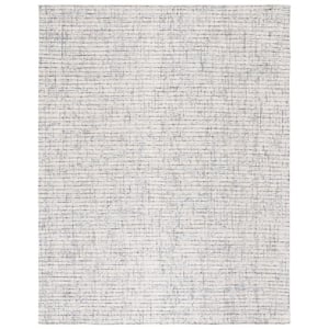 Abstract Gray/Ivory 11 ft. x 15 ft. Speckled Area Rug