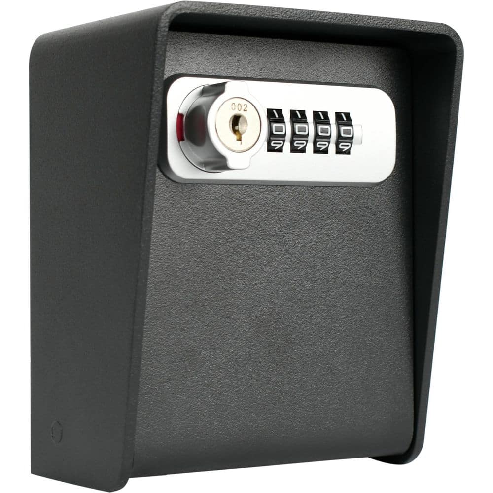 BARSKA Wall Mount Key Lock Box with Combination and Key Lock