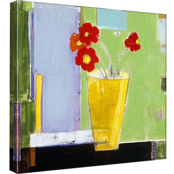 PTM Images 15 in. x 15 in. ''Red Bouquet I'' Printed Canvas Wall Art