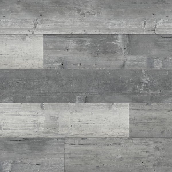 Lifeproof Bailey Grey 22 MIL x 7.1 in. W x 48 in. L Click Lock Waterproof Luxury Vinyl Plank Flooring (950.8 sqft/pallet)