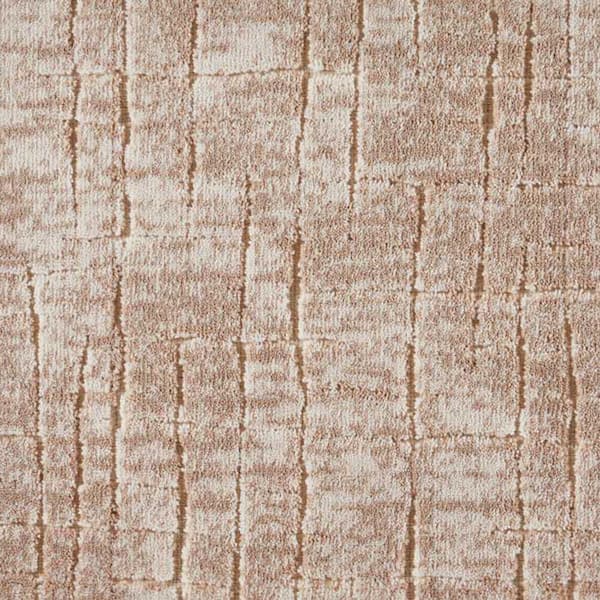 Natural Harmony Ferndale - Buff - Brown 13.2 ft. 44 oz. Polyester Pattern Installed Carpet