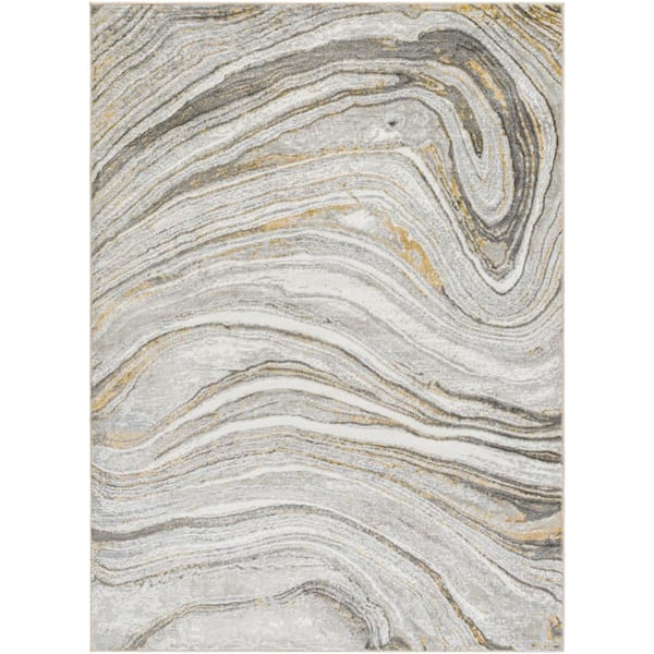 Livabliss San Francisco Gray 7 ft. x 9 ft. Abstract Indoor Area Rug