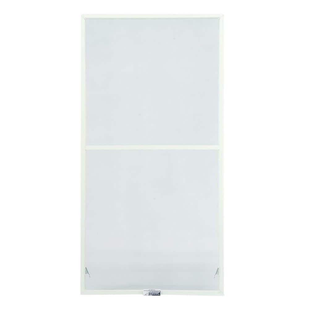 35-7/8 in. x 38-27/32 in. 200 and 400 Series White Aluminum Double-Hung Tru