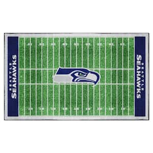Seattle Seahawks Green 6 ft. x 10 ft. Plush Area Rug