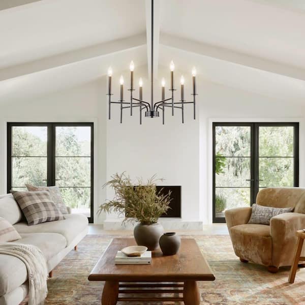 Round candle chandelier top