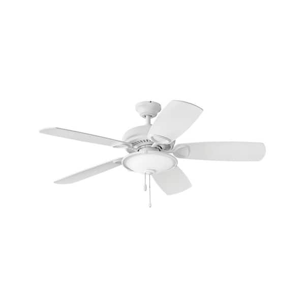 HINKLEY Marquis Illuminated 52 in. Indoor Chalk White Ceiling Fan Pull Chain