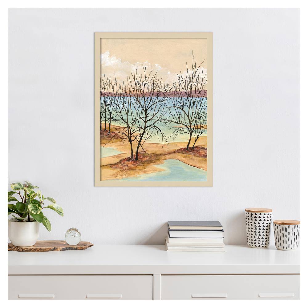 Quiet Cove II Svelte Natural Framed Scenic Landscape Print