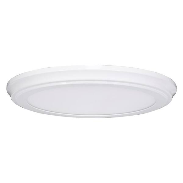 Honeywell 15 in. 1-Light White Ceiling LED Light Flush Mount with Remote Control