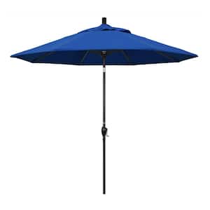 9 ft. Aluminum Push Tilt Patio Umbrella in Pacific Blue Pacifica