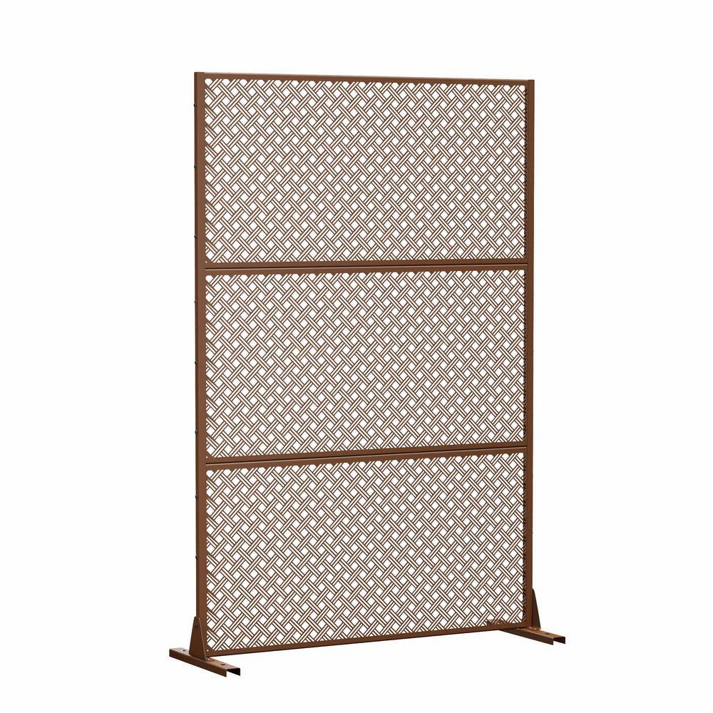 cadeninc 3.92 ft. x 6 ft. Outdoor and Indoor Freestanding Metal Flat ...