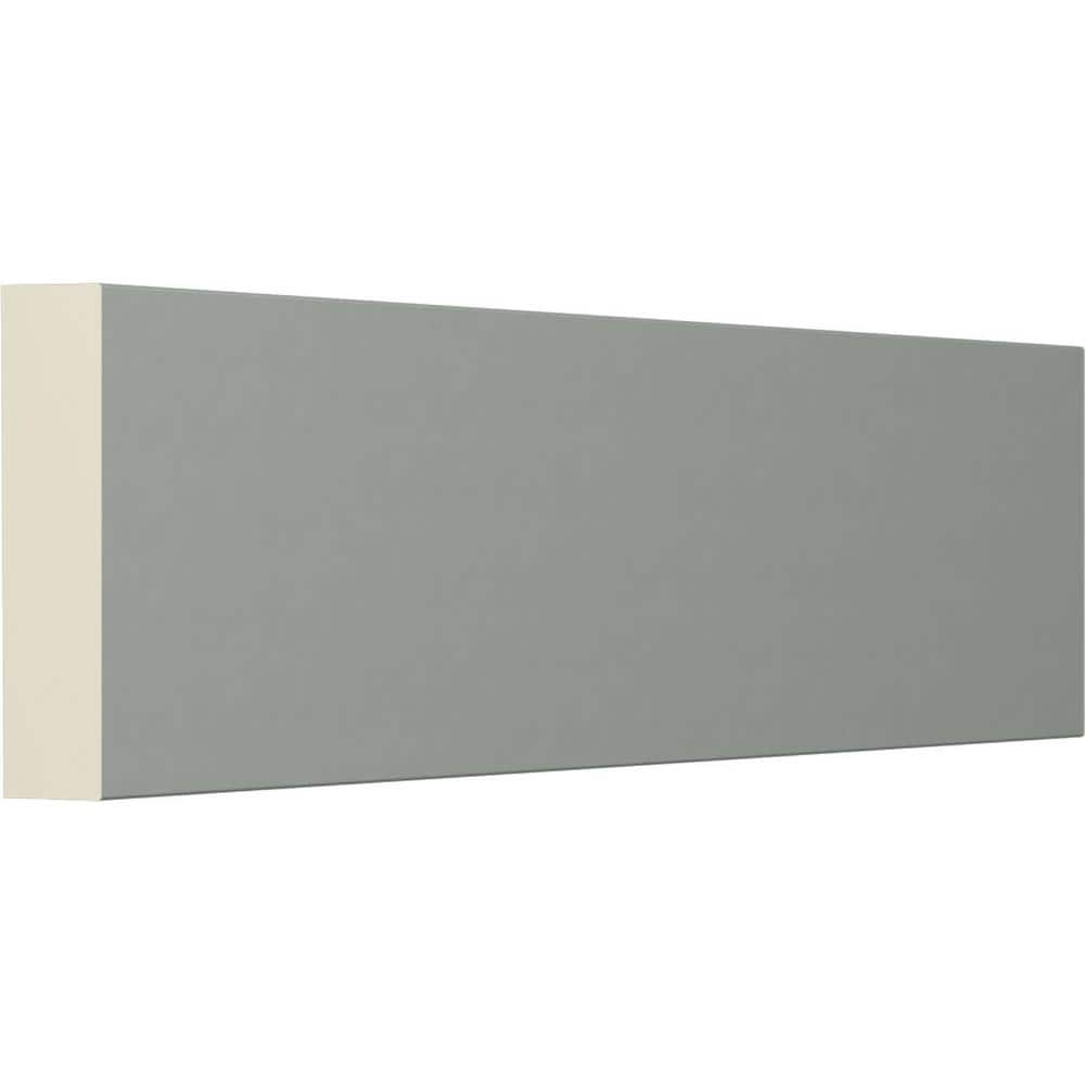 Gray and Off-White Primed Polyurethane Flat Trim Moulding