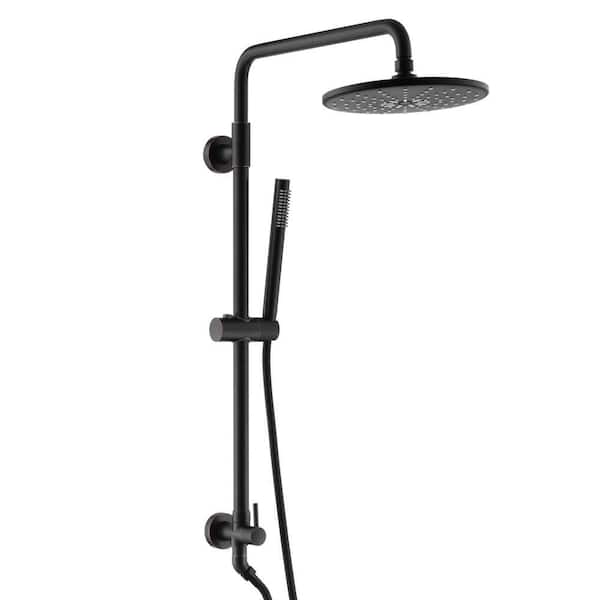 Modern 1-Handle 1-Spray Shower Faucet 1.8 GPM with Hand Shower in Oil Rubbed Bronze