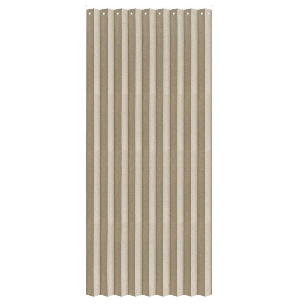 42 in. x 78 in. Cream Yellow Composite Fabric 100% Blackout Accordion Door, Folding Closet Magnetic Door Curtain price history on PriceWatchPro